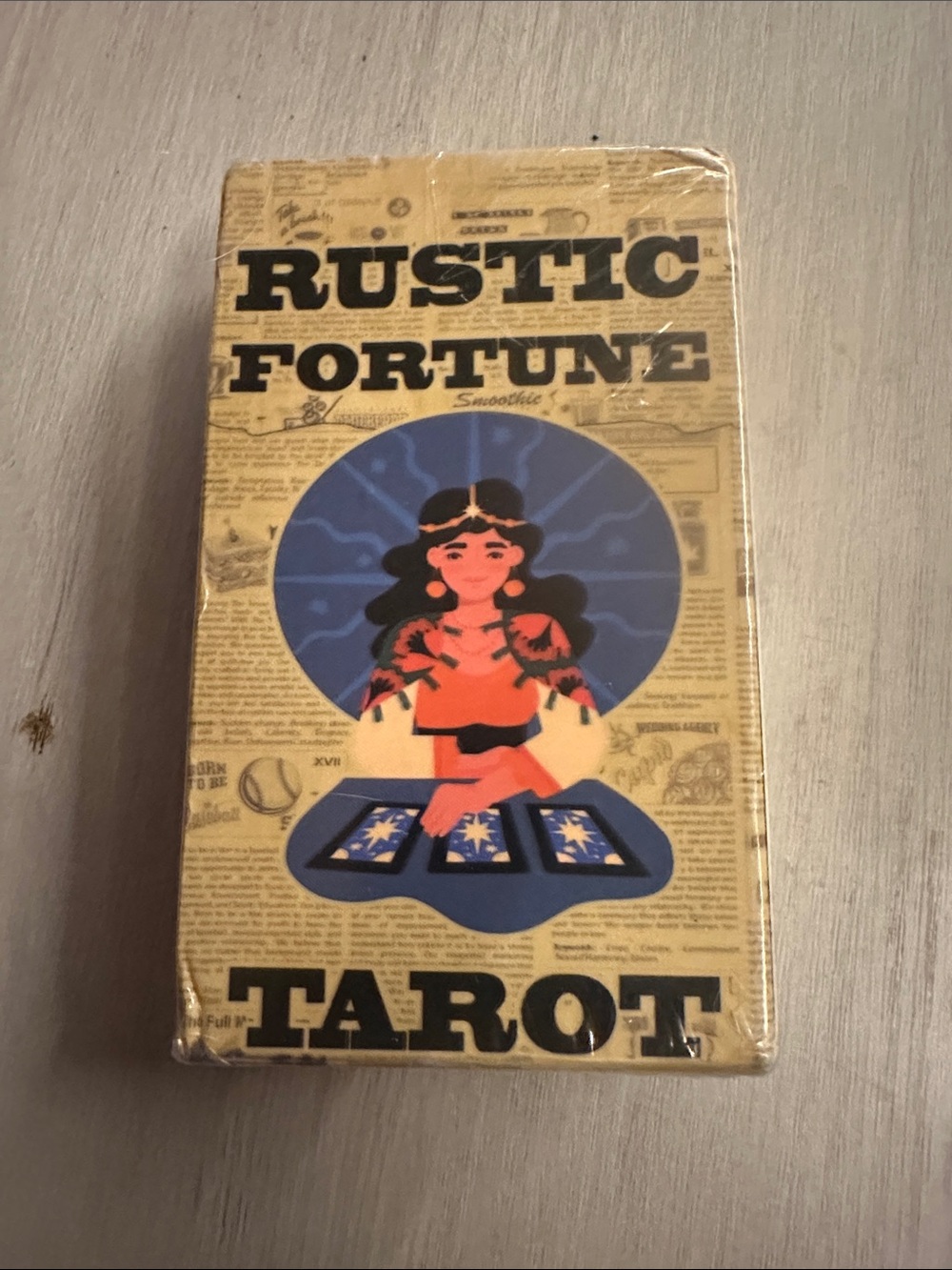 Tarot Deck - Beige and Blue unopened